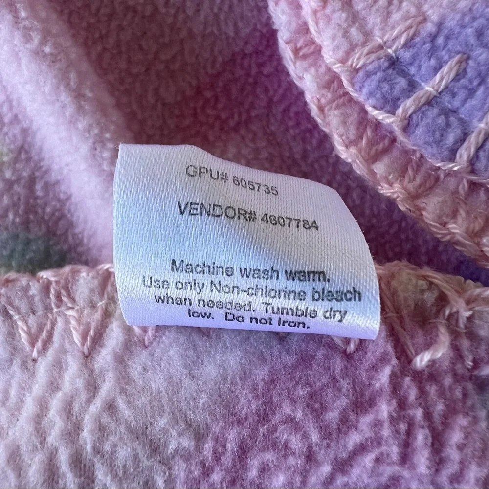 Y2K Circo Target Fairy Tale Princess Micro Feece Baby  Blanket Pink Purple 30x38